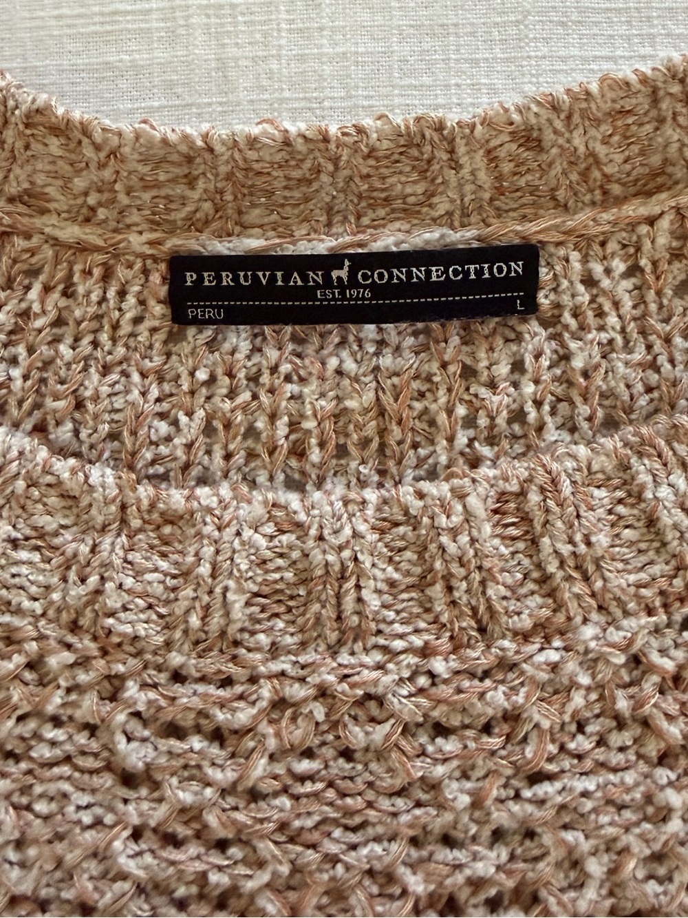 Peruvian Connection Knit Sweater Size Large - Picture 5 of 10